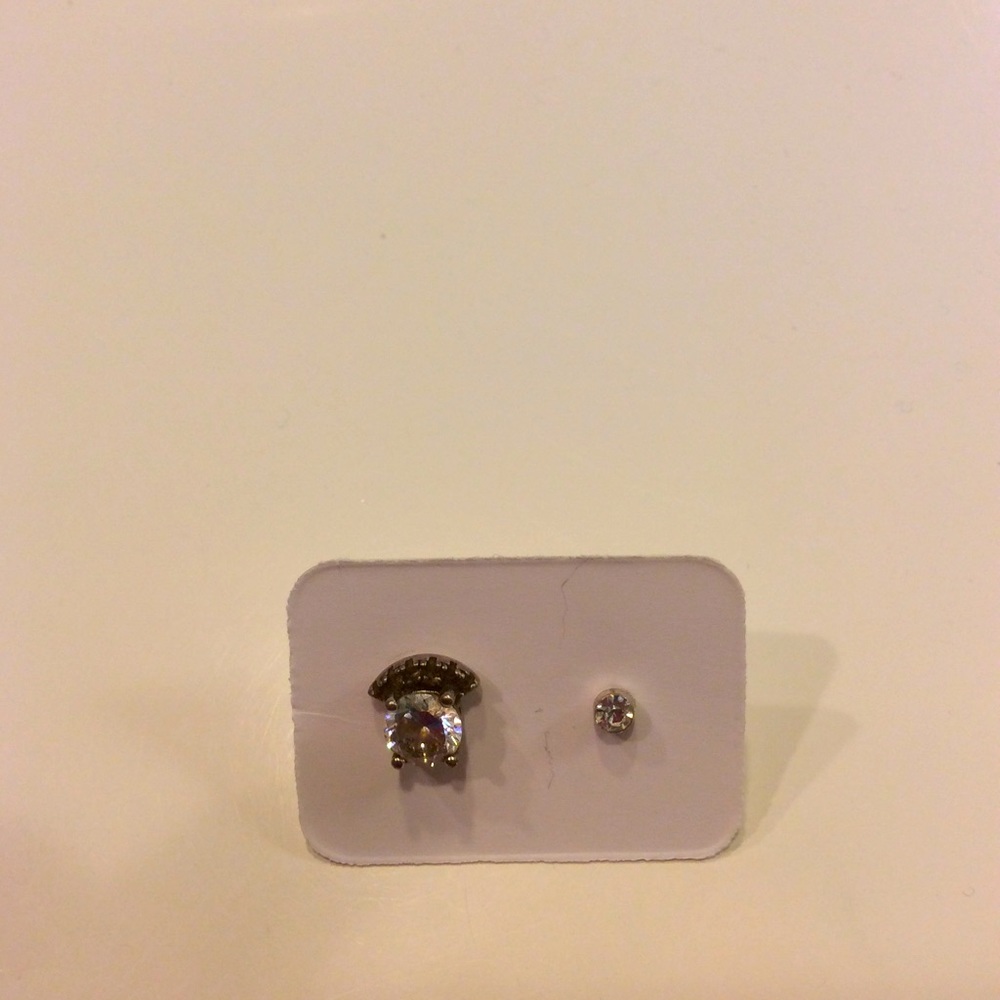 Matching diamond earrings